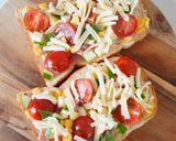 夏野菜ごまチーズトースト作り方5写真