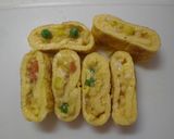 天かすとミックスベジタブルの玉子焼き作り方11写真