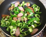 ピーマンとウィンナーのカレー炒め作り方4写真