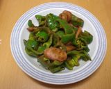 ピーマンとウィンナーのカレー炒め作り方6写真
