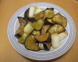 長ネギと茄子の味ポン炒め作り方5写真