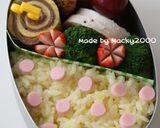 かわいい♪水玉ごはんのお弁当♪作り方2写真