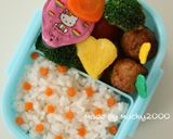 かわいい♪水玉ごはんのお弁当♪作り方3写真