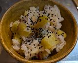 炊飯器からの焼き芋とさつま芋ご飯作り方4写真