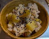 炊飯器からの焼き芋とさつま芋ご飯作り方4写真
