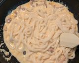 冷凍うどんで！絶品カルボナーラうどん作り方5写真