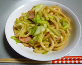 焼き肉のタレでお手軽焼きうどん！作り方3写真