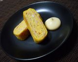 お弁当や朝食に☆キャベツとハムの卵焼き作り方4写真