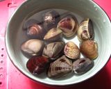 台湾家庭料理☆ヘチマとハマグリの炒め物　作り方2写真