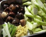 台湾家庭料理☆ヘチマとハマグリの炒め物　作り方3写真