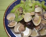 台湾家庭料理☆ヘチマとハマグリの炒め物　作り方8写真