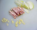 生クリームを使わない卵だけのカルボナーラ作り方1写真
