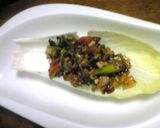 チコリにパクチーと挽肉ナンブラー炒め作り方6写真