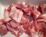 ケチャップで時間短縮♪豚肉トマト煮込み風作り方1写真
