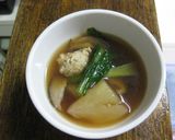 鶏つみれ入り♪かぶのスープ作り方7写真