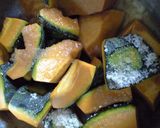 かぼちゃの煮物、ホクホクのコツ！作り方2写真