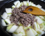 挽肉と夕顔のとろ～り炒め煮作り方6写真