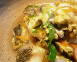 茗荷と油揚げの卵とじ作り方5写真