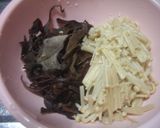 えのきときくらげのコリコリ塩ナムル作り方1写真