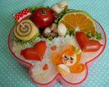 キャラ弁おかず　渦巻き玉子焼き作り方9写真