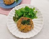 れんこんとひじきの豆腐ハンバーグ作り方9写真