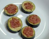 お弁当おかず　ナスの肉詰め作り方2写真