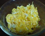 我が家の定番　三色丼作り方1写真