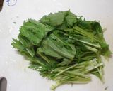 水菜のごま昆布和え作り方1写真
