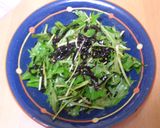 水菜のごま昆布和え作り方4写真