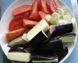 なすとトマトの中華煮作り方1写真