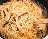 ✿鮭と塩昆布の和風パスタ✿作り方1写真
