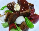 簡単酢豚風レトルトハンバーグ作り方2写真