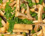 セロリの葉・油揚げ・しめじのポン酢炒め♤作り方6写真