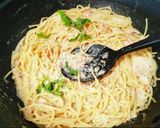濃厚ワンパンパスタ♪夕食、昼食♪ダイエット作り方5写真