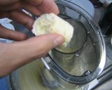 ＦＰで次々投入！おからのゴマバナナケーキ作り方3写真