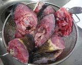 お祭りに　鯉こく　<*)) >=<作り方2写真