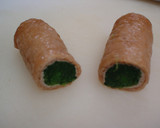 お弁当のおかず　ほうれん草の稲荷巻き作り方3写真