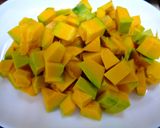たっぷりかぼちゃの抹茶ロールケーキ作り方1写真