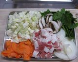 インスタントラーメンの調味料で肉野菜炒め作り方2写真