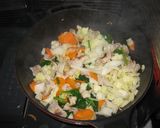 インスタントラーメンの調味料で肉野菜炒め作り方3写真