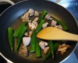 ☆オクラと鶏のとろ～りきんぴら☆作り方4写真