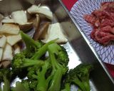 台湾家庭料理☆牛肉＆ブロッコリの炒め物☆作り方1写真