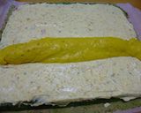 たっぷりかぼちゃの抹茶ロールケーキ作り方13写真
