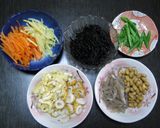 具沢山☆めんつゆでヒジキの炒め煮作り方1写真