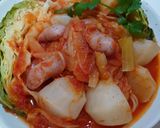 ♬カブとキャベツのトマトスープパスタ♬作り方4写真