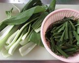 鶏つくねと青梗菜のスープ作り方1写真