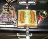 ホットサンド　ホットドッグ風作り方2写真
