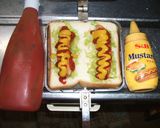 ホットサンド　ホットドッグ風作り方3写真