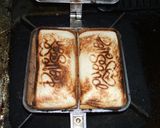ホットサンド　ホットドッグ風作り方4写真
