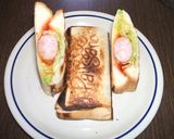 ホットサンド　ホットドッグ風作り方5写真